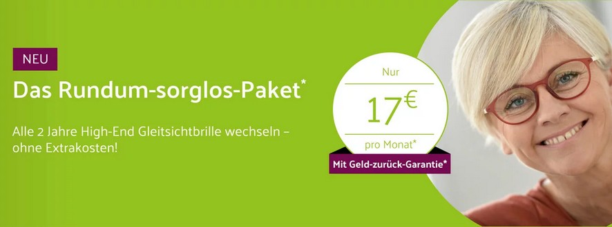 Rundum-Sorglos-Paket von brille.de für 17€/mtl