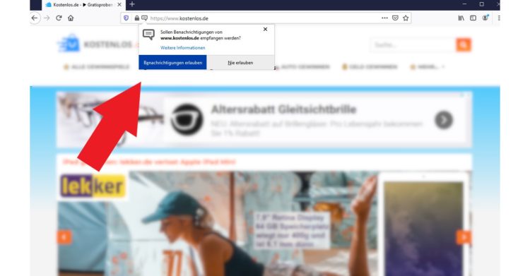 Push-Benachrichtigungen aktivieren Firefox