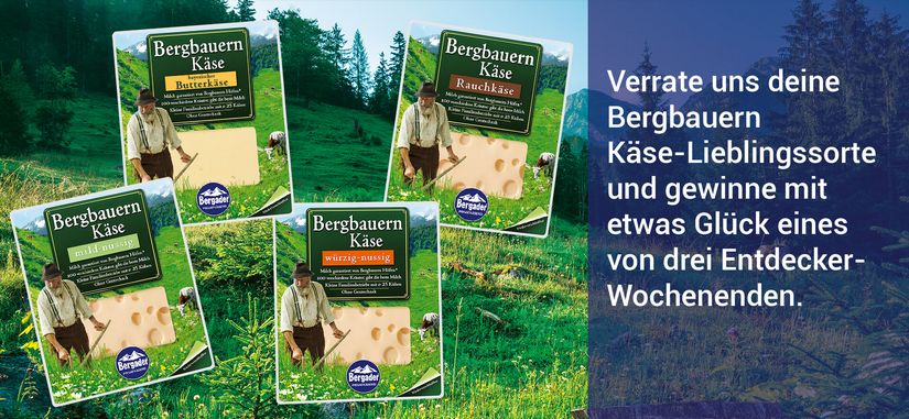 🌄 Gewinnspiel von Bergbauern Käse: Urlaub in Bayern zu gewinnen