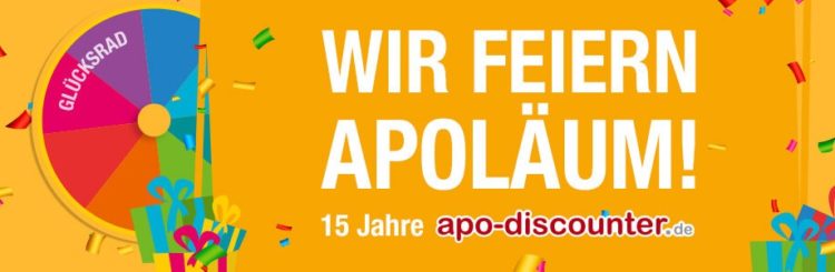 apodiscounter Glücksrad "Wir feiern Apoläum"