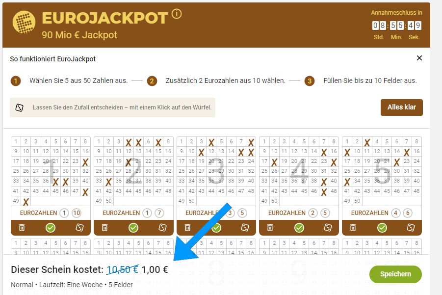 Eurojackpot Gutschein Eurojackpot Gutschein