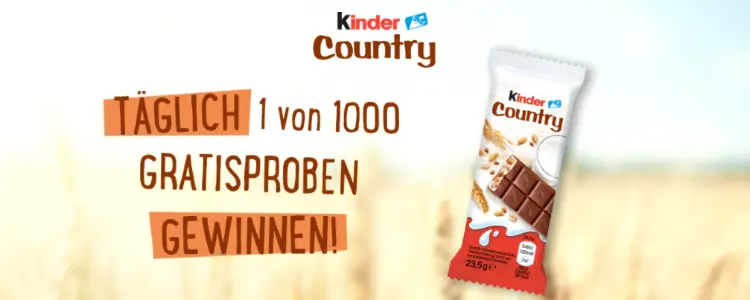 kinder Country gratis testen