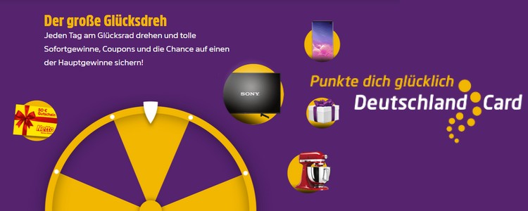 Deutschlandcard drehen und gewinnen