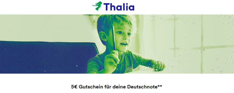 5€ Gutschein von Thalia für Deutschnoten