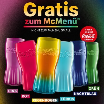 Mcdonald S Glaser Jetzt Coca Cola Glaser Abstauben