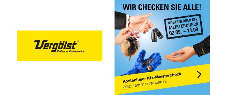 Gratis Meistercheck von Vergölst