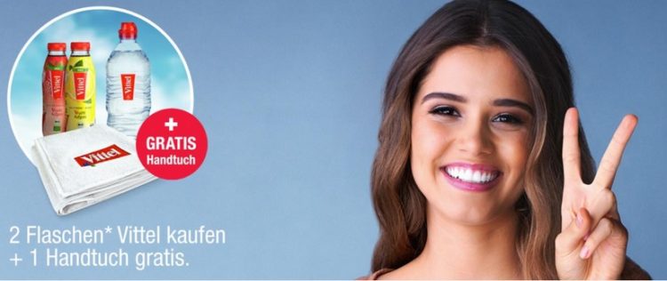 2x Vittel kaufen, 1 Handtuch gratis erhalten