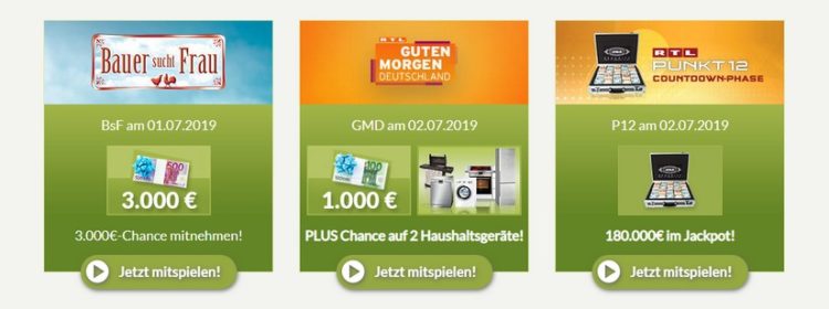 Gewinnspiele bei winario