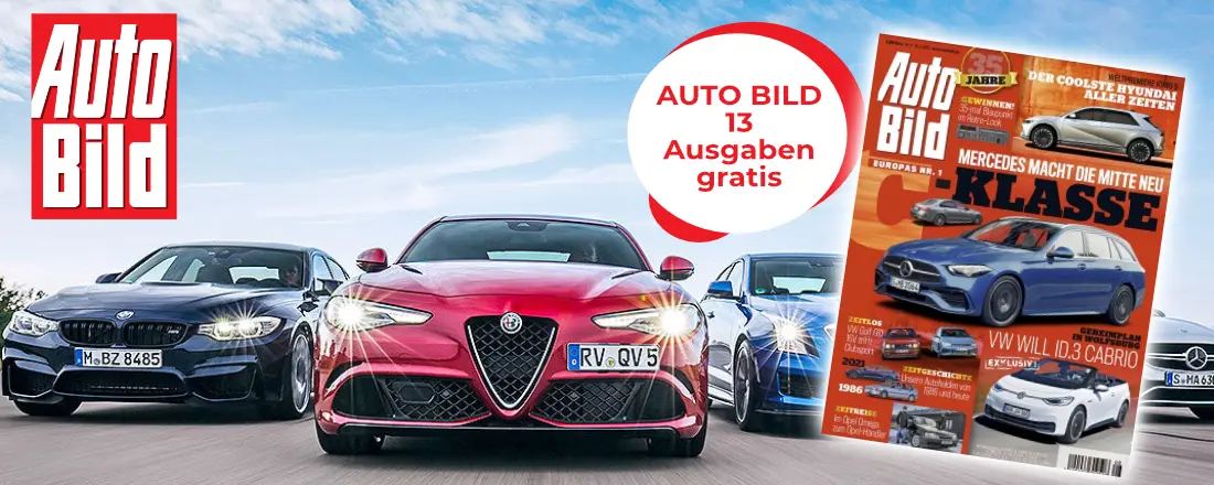 13 Ausgaben AUTO BILD kostenlos