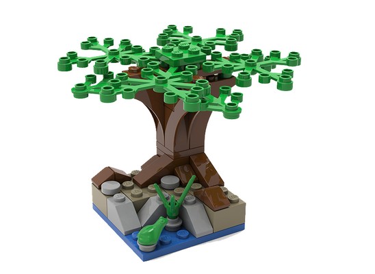 Baum aus Lego steinen