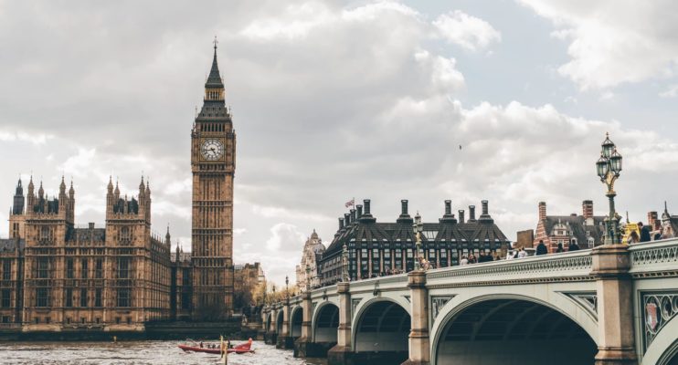 London mit Themse und Big Ben