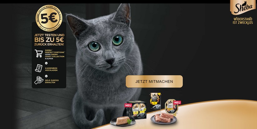 🐈 Sheba gratis testen: dank Verwöhnwochen bis zu 5€ Cashback sichern