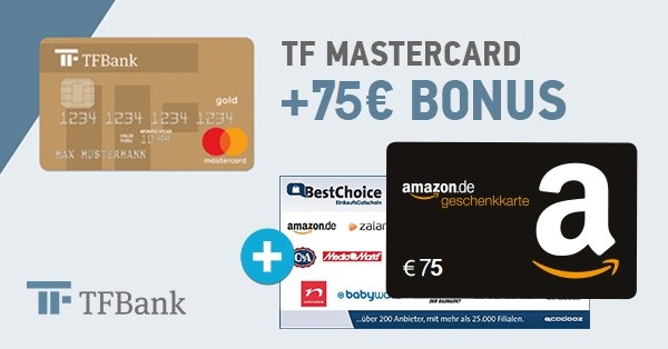 TF Mastercard + 75€ Bonus