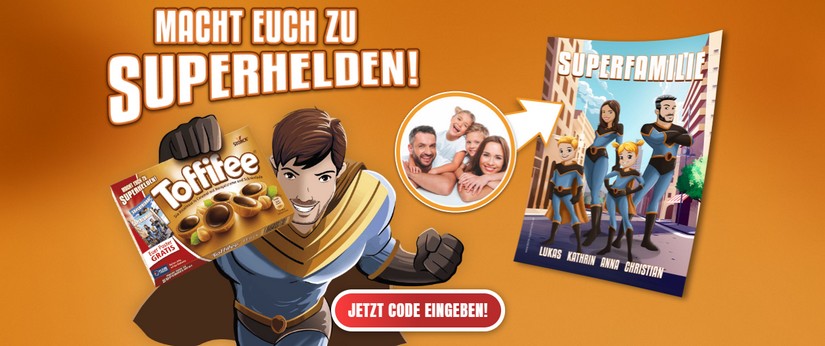 Toffifee gratis Superhelden-Poster