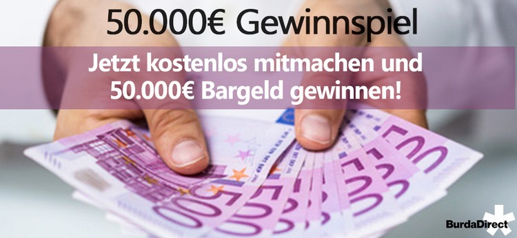 50.000€ bei Burda gewinnen