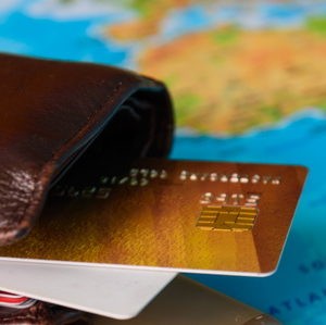 Kreditkarten im geldbeutel