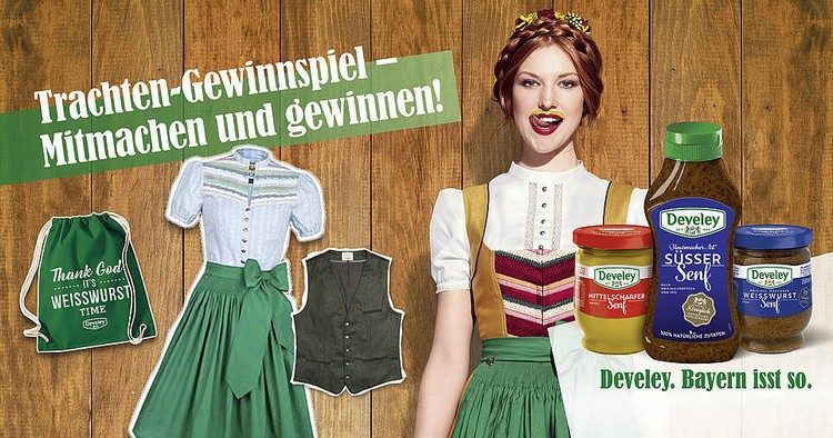 Trachten-Gewinnspiel von Develey