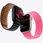 Apple Watch series 7 in schwarz und Rosa