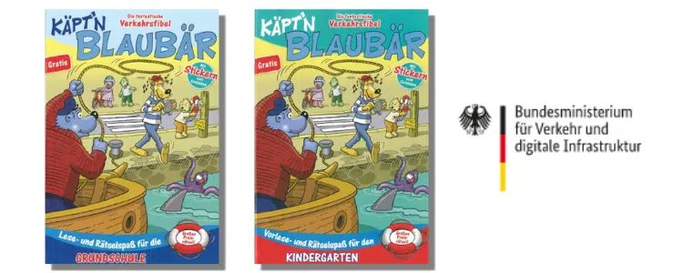 Verkehrsfibeln mit Käpt'n Blaubär