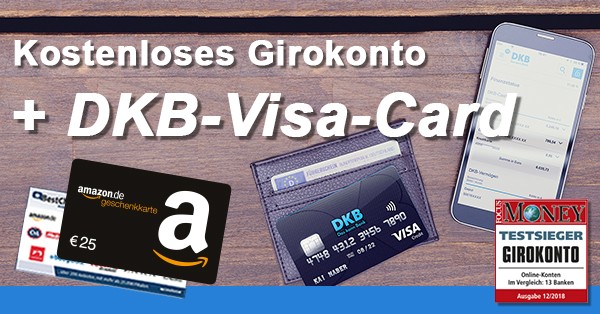 DKB Girokonto + Visa-Card + 25€ Gutschein