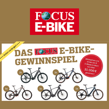 Focus Gewinnspiel E Bikes Im Gesamtwert Von 31 000 Gewinnen