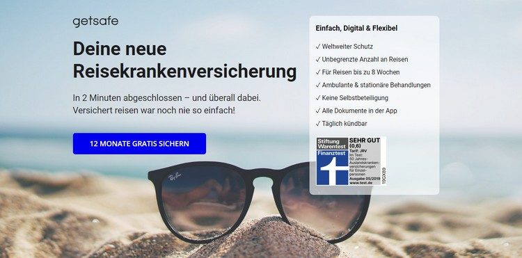 getsafe Reisekrankenversicherung