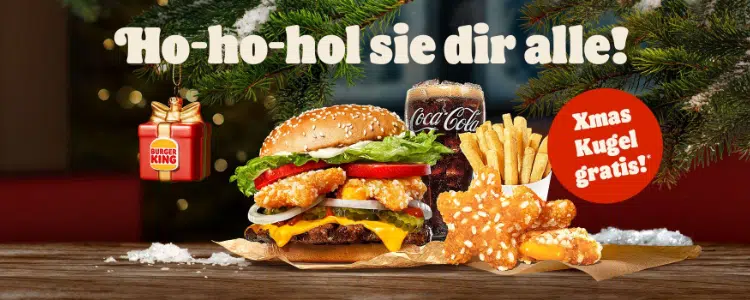 Gratis Weihnachtskugel bei Burger King