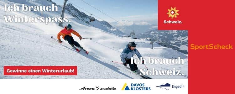 SportScheck verlost Winterurlaub in der Schweiz