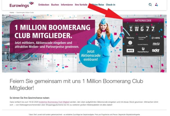 Eurowings Gewinnspiel