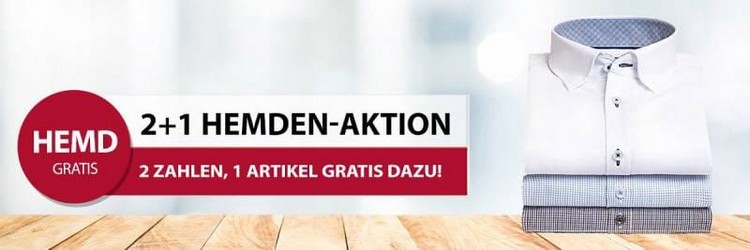 Hemden.de 3 für 2 Aktion