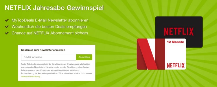 netflix Jahresabo gewinnen