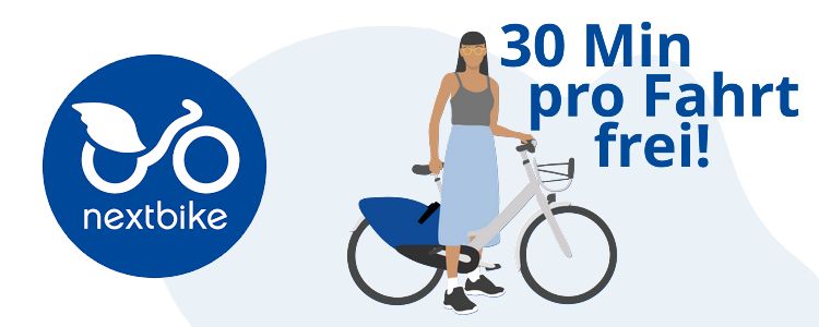 Nextbike 30 Minuten kostenlos