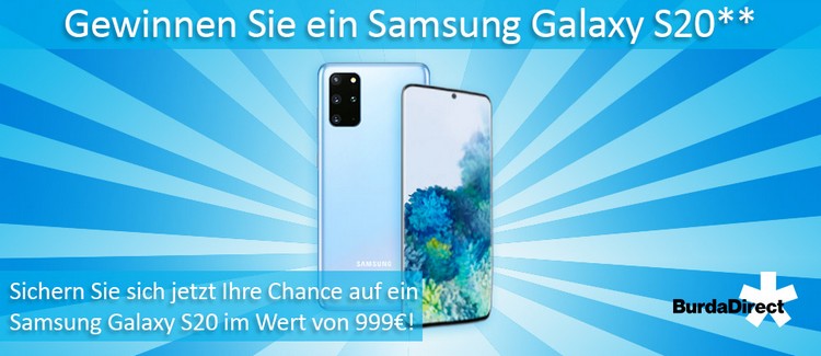 Samsung Galaxy S20 gewinnen