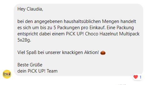 Aussage von PiCK UP!