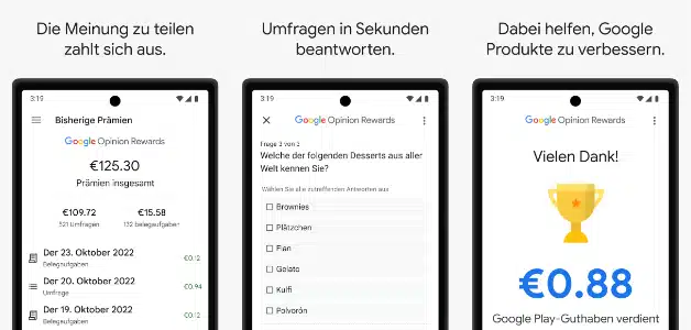 Google Umfrage-App