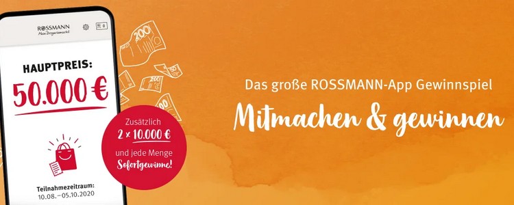Rossmann App Gewinnspiel