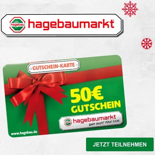 Hagebaumarkt-Gewinnspiel: Chance auf 50€ Gutschein
