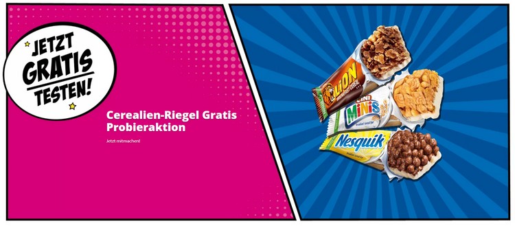 Nestle Cerealien Riegel gratis testen