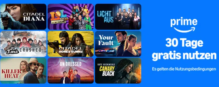 Amazon Prime Video 30 Tage kostenlos