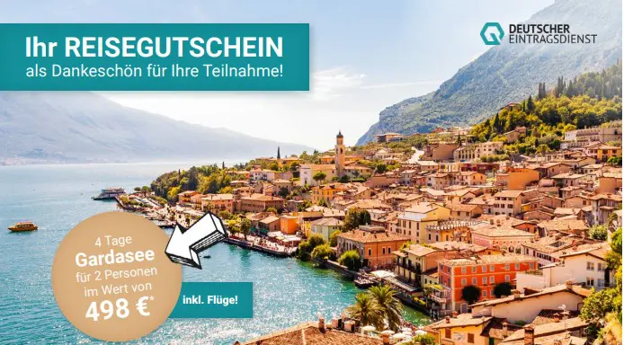 Reisegutschein von Deutscher Eintragsdienst