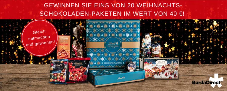 Schokoladenpaket bei BurdaDirect gewinnen