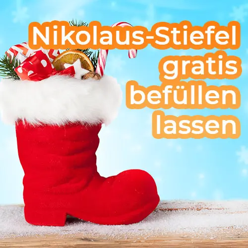 Nikolaus-stiefel gratis befüllen lassen