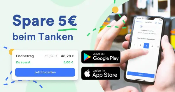 Bertha-App: 5€ beim Tanken sparen