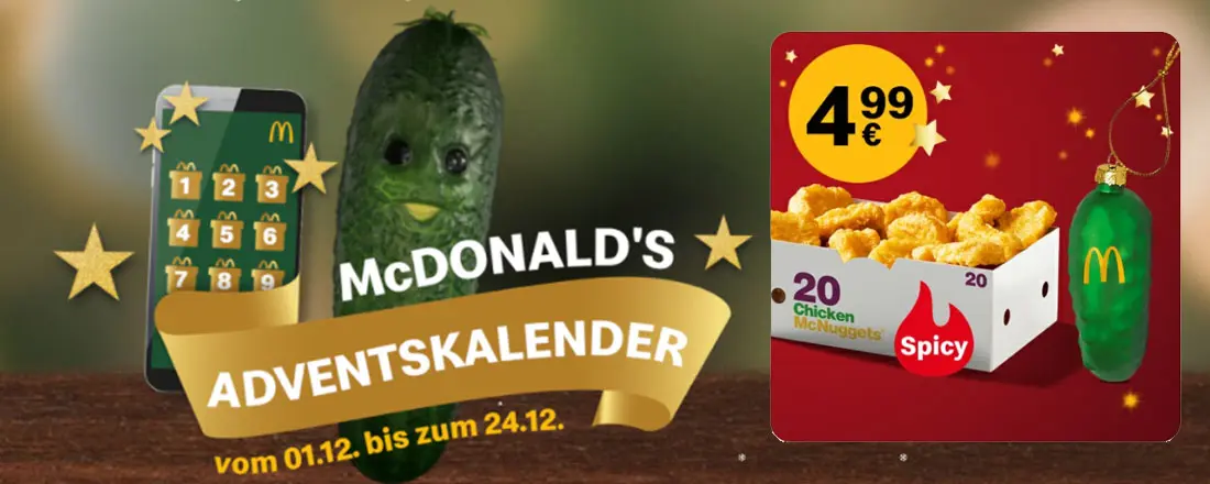 McDonalds Weihnachtsgurke