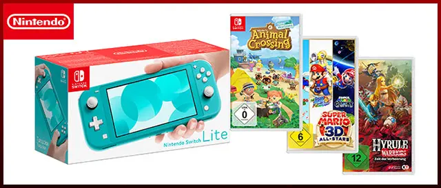 Nintendo Switch Lite inkl. Spiele