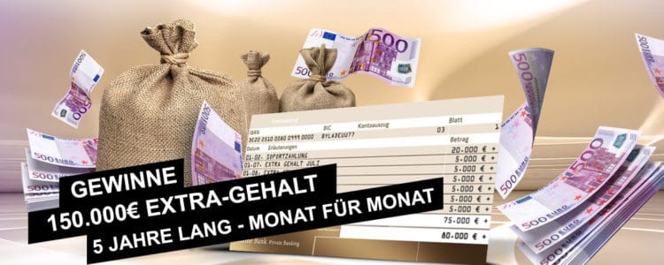 150.000€ Extra-Gehalt bei GEwinnArena gewinnen