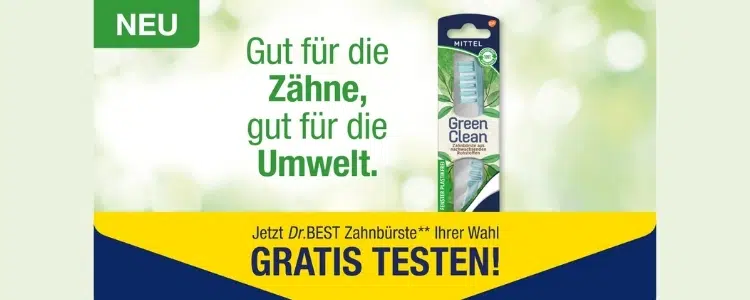 Dr.BEST Zahnbürste gratis testen