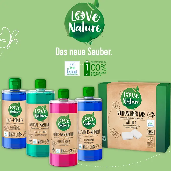 Love Nature Wash Bars Gratis Testen Love Nature Sortiment gratis testen: für bis zu 8 Produkte Geld zurück