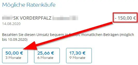 Ratenzahlung Barclaycard