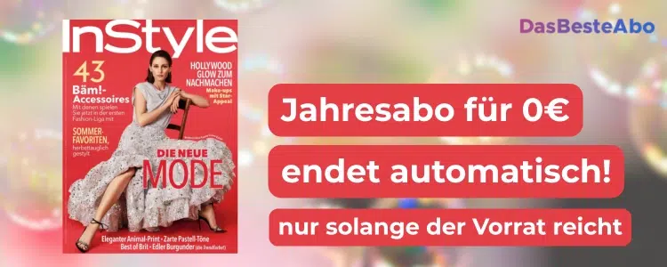 InStyle Magazin; gratis Jahresabo; Das Beste Abo-Logo